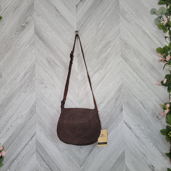 Patricia Nash Luciana Crossbody Leather Saddle Bag - Picture 5 of 16